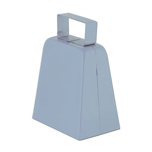 Rin Silver Metal Cowbell - 12 Pack